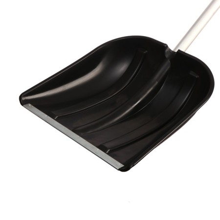 Plastic shovel, bucket 410 × 418 mm, with a galvanized bar, aluminum stalk, a tile 32 mm-6
