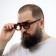 Sunscreen glasses, UV 400, lens 4.1 x 5.2 cm, width 14.4 cm, pipe 13.8 cm