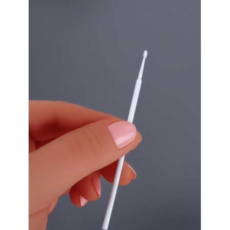 Micro -shoes for increasing and laminating eyelashes, set - 50 pcs, 9.5 cm, white color-5