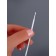 Micro -shoes for increasing and laminating eyelashes, set - 50 pcs, 9.5 cm, white color