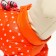 Kombinson for dogs "peas", size 16 (DS 30 cm, OG 44 cm, Osh 34 cm), red