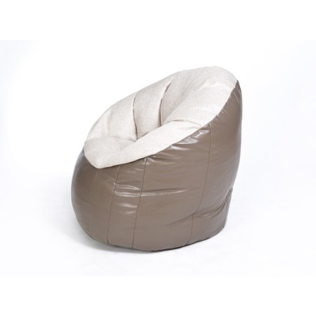 Handwheel armchair "Relax lux", coffee color, eco -leather, matting-1