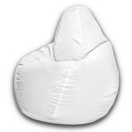 The hand-bag “pear” is positive, size m, diameter 70 cm, height 90 cm, oxford, white color