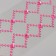 Sticker of rhinestone plastic "Pattering from a rhombus" Raspberry 35x8 cm