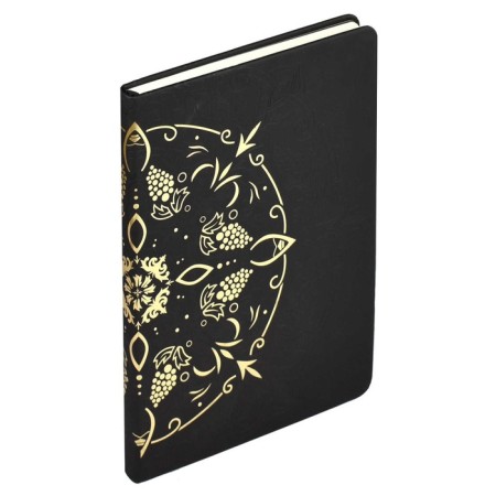 Diary of Leduced A5, 124 Escalada sheets, solid binding, artificial leather "SOFT-Tach", stamping foil of congrekes, white offset 70 g/m2, 120 g/m2-2