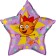 Foil ball 22 ’’ “Caramel. Three cats ”, star, 1 pc. packaged