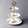 3-tier everages Bernadotte, decor "Meissen bouquet"
