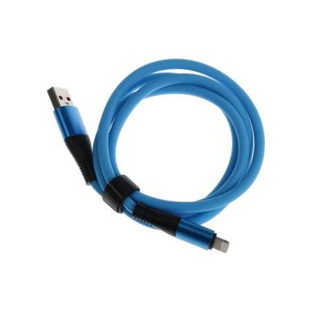 Lightning cable - USB, 5 A, TPE braid, thickened, 1 meter, blue-2