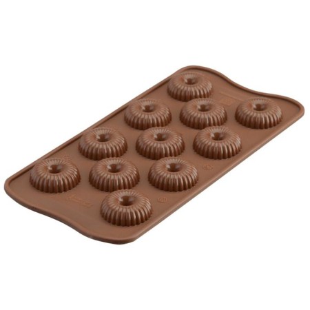 Form for the preparation of sweets Choco Crown 11 × 24 cm, silicone-4