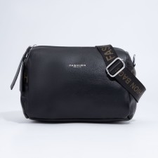 Bag Cross-Bodi with a zipper, black color