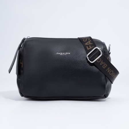 Bag Cross-Bodi with a zipper, black color