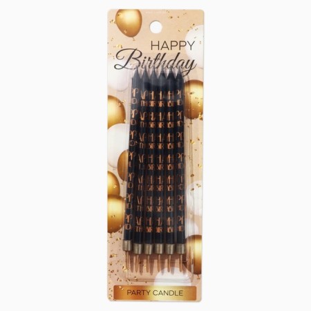 Candles for the Cake "Happy Birthday", 6 pcs.-3