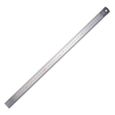 Rulery Central Instruction 0423, bilateral, stainless steel, 500 mm-1
