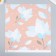Scrapbooking paper "Pale blue flowers" density 180 g 30.5x32 cm