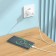 Network charger Hoco C98A, 1 USB, 18 W, QC, Type -C cable - USB, 1 m, white
