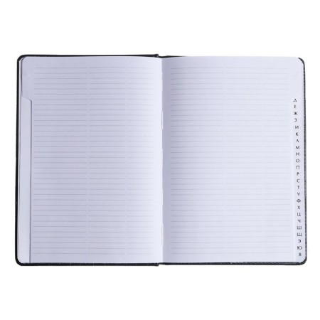 Telephone book A5, 64 sheets of Devente.wild, a solid cover of artificial leather, cream block 70 g/m2, dark blue-2