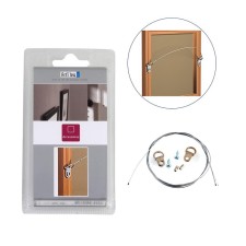Suspension for frames and paintings Artiteq: suspension D-shaped (2 pieces) + steel cable, cable thickness 1.8 mm
