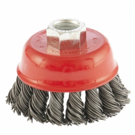 Brush for Ushm Matrix, D = 65 mm, M14, a cup, twisted wire 0.8 mm,