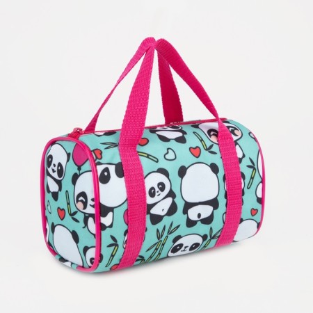 Bag's bag with lightning, mint/pink color