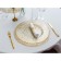 Layer plate "Fisher", d = 35 cm, gold stroke color