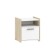 Bedside table, 400x350x440, white/oak sonoma