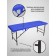 Cosmetological couch with a face for the face Massage Basic + SV, size 180 × 60 × 68-84 cm, the color is blue
