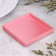 Square Square from gypsum, 10x1.5cm, pink