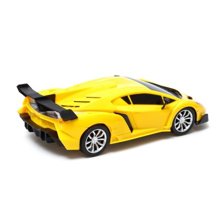 The machine is on the radio control, works from batteries, yellow color-2