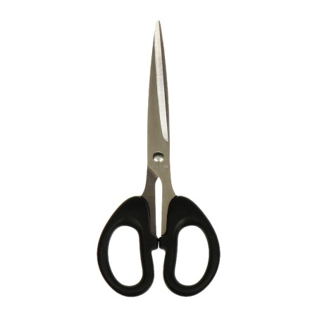 Chancellery scissors 15.5 cm office plastic handles, euro suspension-1