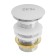 Bottom valve Zein B2, 1 1/4 ", a large button, for a shell, chrome