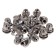 Haye cone Skyway, M12x1.25 Closed 18.5mm, nose 37mm, key 21mm, chrome, set 20 pcs