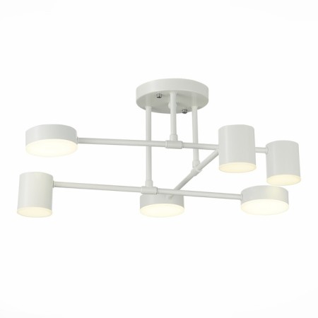 Ceiling EVOLUCE lamp. Sle201052-06. Nobel. 6x7 W, LED, 4000K, 3024 LM, 57x57x25 cm, white color-11