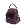 Women's backpack, natural suede, ludor purple, 23x10x23 cm