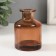 Diffuser for essential oils "bottle" 50 ml transparent brown 4.8x4.8x7 cm