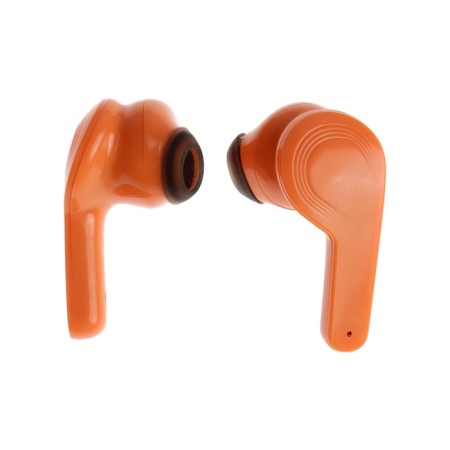 Wireless headphones KM12, TWS, inserts, BT 5.0, 30/200 mAh, transparent, orange-4