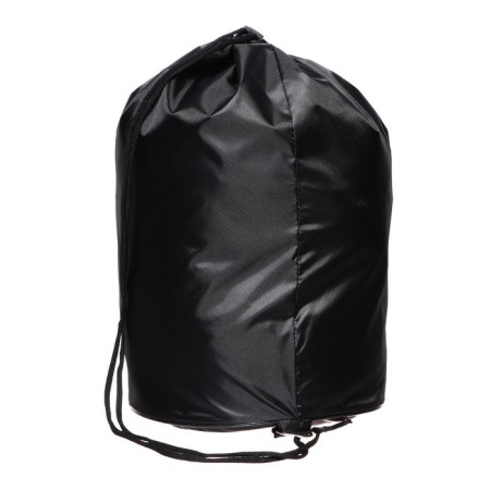 A bag for shoes and balls 360 x 220 mm, round bottom D 220 mm, calligrata (soft polyester, density 210 D), black-3