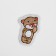 Glue patch for clothes, shoes, bags "Teddy bear", 3.5 × 5.2 cm