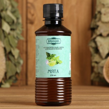 Fragrance for the bath and bath "Mint", natural, 250 ml., "Dobroparov"-3