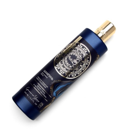 Hair shampoo with white clay and cornflower extract, deep cleansing and recovery, 410 ml, Ural Lab-11