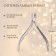Manicure nippers for cuticle, double spring, 9.5 cm, blade length - 8 mm, silver color