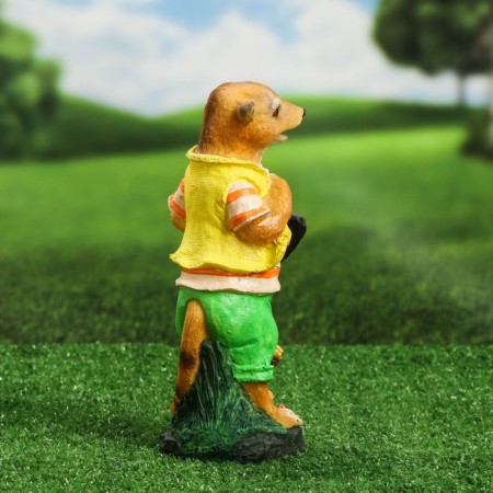 Garden figure "Gopher with an ax" 26x10x10cm-2