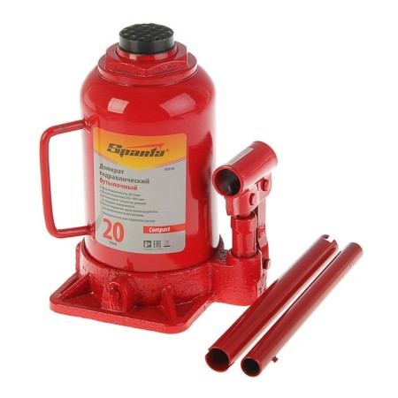 Hydraulic jack Sparta Compact, 20 tons, bottle, rise 215–405 mm