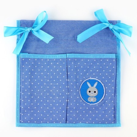 Organizer for storing things for a crib of 2 compartments and a table basket "Sweet Son"-1