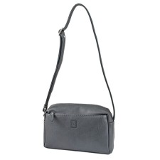 Bag Cross-Bodi with a zipper, gray color