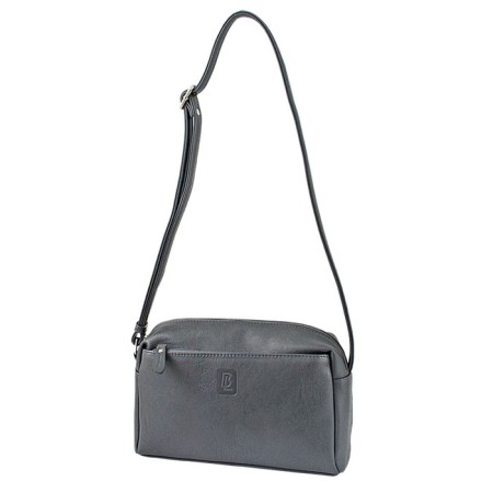 Bag Cross-Bodi with a zipper, gray color