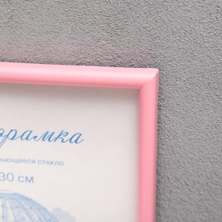 Photo frame plastic L-4 21x30 cm pink (plastic screen)-5