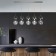 Suspended lamp with glass ceilings SELISA, 3W, G4, 100x15 cm
