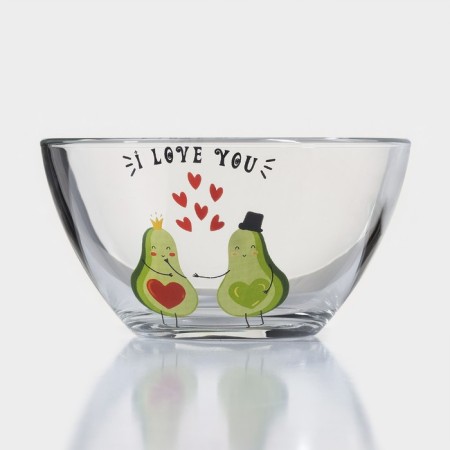 Avocado breakfast set, 3 items: mug 200 ml, salad bowl 450 ml, plate, MIX drawing-3