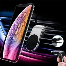 Cartage phone holder to the deflector, magnetic