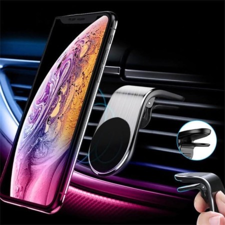 Cartage phone holder to the deflector, magnetic